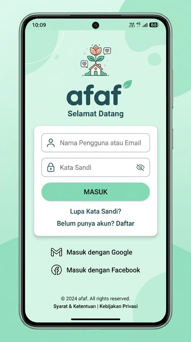 Panduan Masuk Akun Afaf untuk Pengguna Android