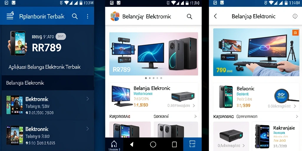 Antarmuka pengguna aplikasi RR789 yang menarik dan mudah dinavigasi.